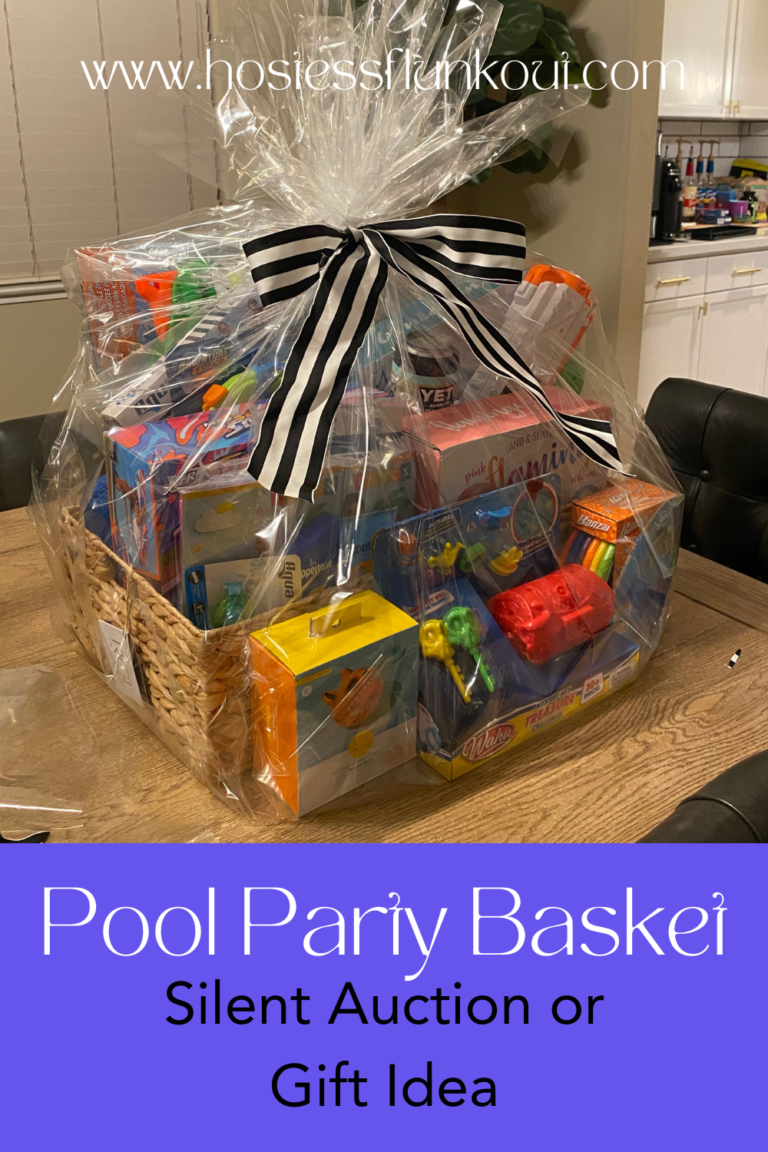 A Pool Party Silent Auction Basket Hostess Flunk Out